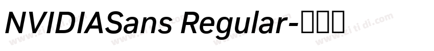 NVIDIASans Regular字体转换